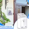 Juexica 2 Pcs Acrylic Donation Box 10.2" x 5.6" x