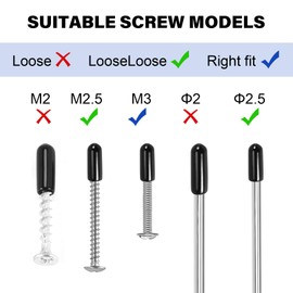 CeaHoify 100Pcs Rubber End Caps 4Mm ID PVC Round Tube Bolt Cap Cover Screw Thread Protectors Black