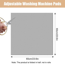 GIDWRIY Washing Machine Cover 60 x 60 cm, Washing Machine Cover Non-Slip Washing Machine Cover, Universal Washing Machine Dust Protection, Washing Machine Cover, Tumble Dryer Top Protector Mat for