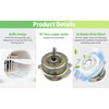 yeler Bathroom Exhaust Fan with Light DC Energy-Saving Bathroom Ventilation