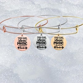 Theater Drama Bracelet - Drama Jewelry, This Girl Loves Music And Theater Jewelry - Drama Theater Lovers Jewelry - Drama Lover Jewelry Gift for Drama Students