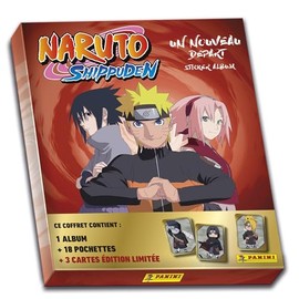 Panini Naruto Shippuden 2 Set of 1 Album + 18 Sleeves + 3 Cards Limited Edition 004628MCOUAFC