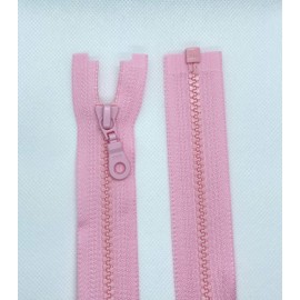 LIL YKK Zip Plastic Teeth No. 5 Medium Coarse Separable (513 Light Pink, 64 cm)