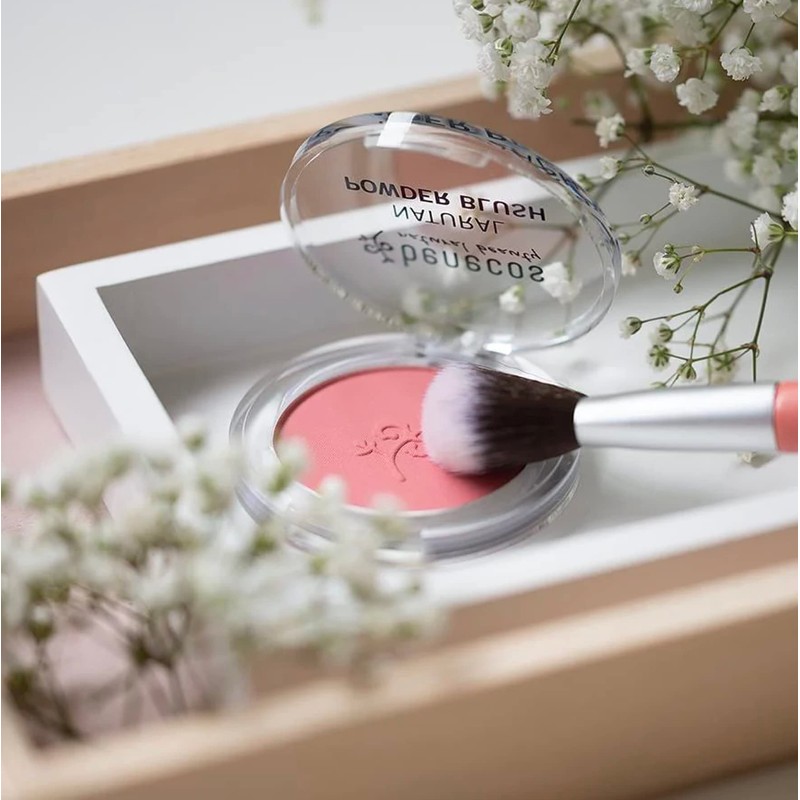 Benecos Compact Blush, Sassy Salmon, 5.5 g