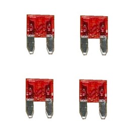 Car Blade Fuse Mini Fuse 10 A Red Pack of 4 (0039)