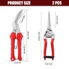 2 Pcs Garden Pruning Shears, Multifunctional Garden Scissors Set, 8"