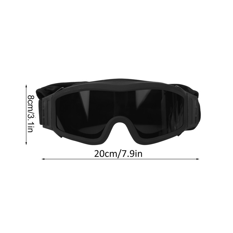 Tactics DustProof Protective Glasses Impact Resistant AntiExplosion Military Goggles(Verre gris