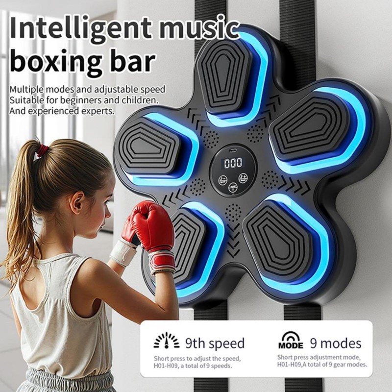 YrouGra Music Boxing Machine, Smart Bluetooth Boxing Training Target with