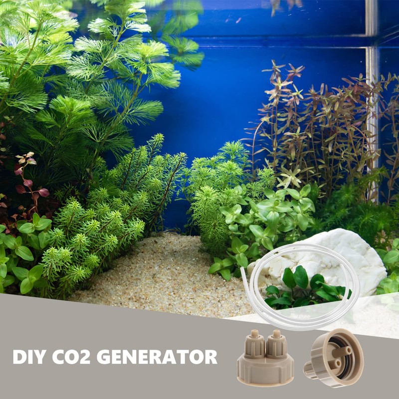Ipetboom Fish Tank Decorations DIY Co2 Bottle Cap Aquarium Air