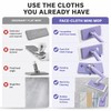 2 Pack Hands-Free Rotating Mini Mop for Wet & Dry