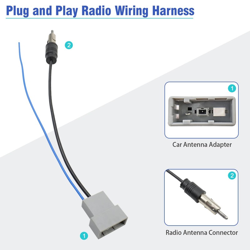 JAYUBIEN - Cable adaptador de antena de radio de coche