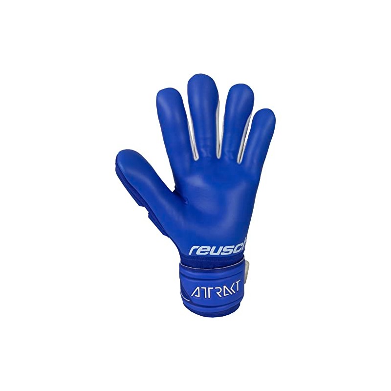 Reusch Attrakt Freegel Unisex Goalkeeper Gloves Silver Deep Blue/Deep Blue