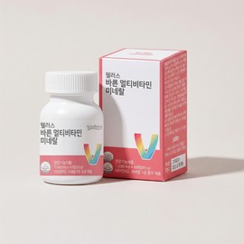 바른 웰러스 바른 멀티비타민 미네랄 자연식품 건조효모 비타민 60정 2개월분 1개