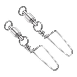 PATIKIL Fishing Snap Swivels, 16Pcs 72lbs Stainless Steel Ball Bearing Tackle for Saltwater Freshwater Fishing