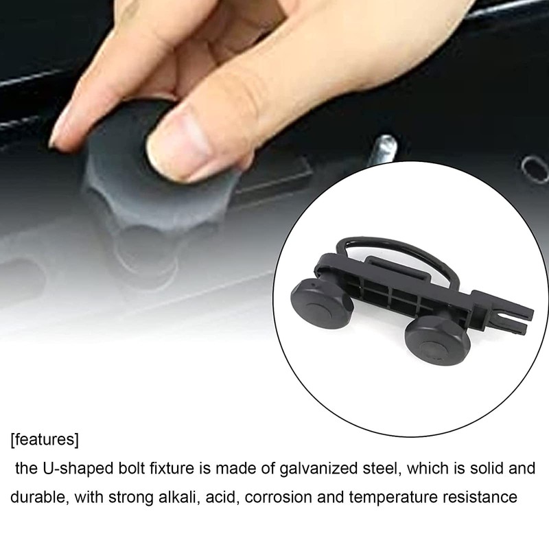 Lotcesfun Roof Box U-Bolt Clip Stainless Steel Universal Inner Width