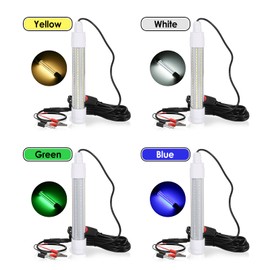 144 LED Submersible Fishing Light Underwater Fish Finder Lamp Night Fishing Lure Bait Light Fish Attracting Light