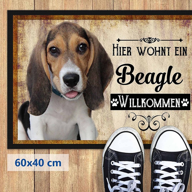 PR Print Royal Doormat Pets with Dog Picture Beagle -