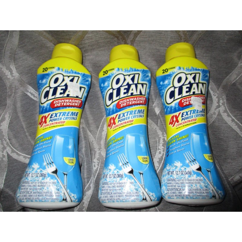 OxiClean lot of 3 OxiClean Dishwasher Detergent 4x Extreme Power