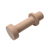 Classico Wooden P-Connector Attachment Hook Cap Natural Light Brown Wooden
