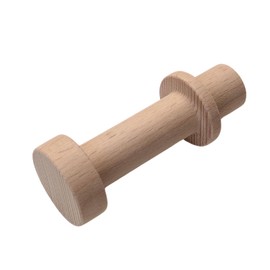 Classico Wooden P-Connector Attachment Hook Cap Natural Light Brown Wooden Hook