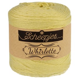 Scheepjes Yarn Whirlette - 870 Star Fruit | 100g Cotton-Acrylic Blend Yarn for Knitting & Crocheting | 505 Yards | Machine Washable