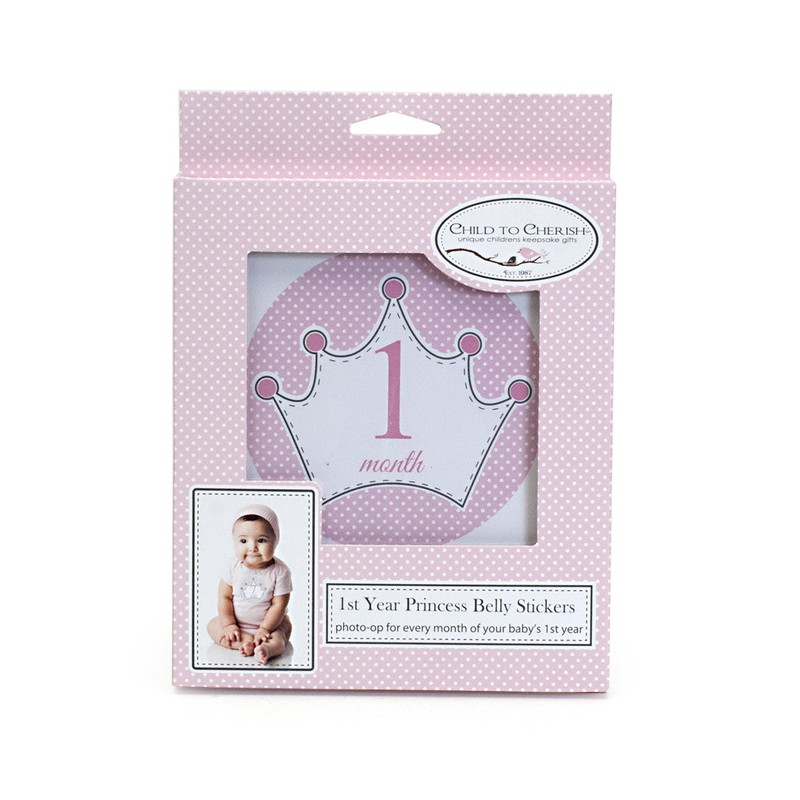 Child to Cherish Baby Monthly Milestone Stickers, Princess