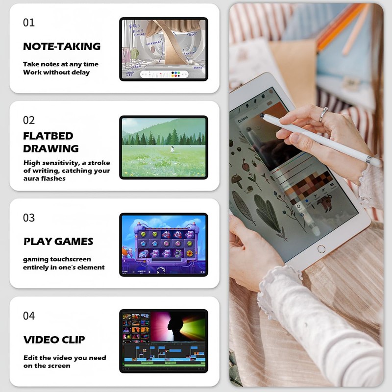 YOLUFER 20Pcs Replacement Tips Silicone Rubber Touch Screen Pens Tips