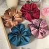 Satin Scrunchies for Women, 5.2" Large Hair Ties No Crease