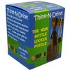 Think-n-Drink Fun Wine Bottle Gift Lock Challenge Puzzle Game Wood