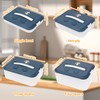 Yallmie 4 Layer Dumpling Storage Box, Dumpling Organizer with Lid