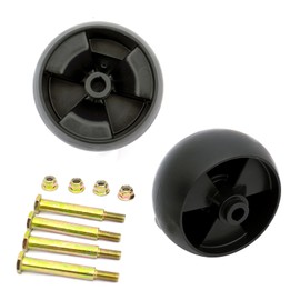 Lawn Mower Deck Gauge Wheels Kit AM125172 Mower Deck Wheels Compatible with John Deere 48", 54", 60", 62“, 72" Deck Replace for AM125172 AM124706 210-300,2Pack