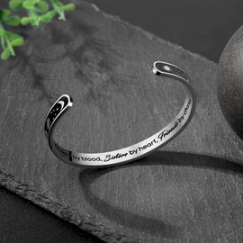 TONY & SANDY Cousin Gifts for Women Cousin Sun Moon Bracelet Best Cousin Birthday Gifts for Women Jewelry Cousins Female Valentines Christmas Gifts for Cousin Woman Stocking Stuffers