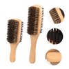 Baluue 2sets Double-sided Boar Bristle Hair Brush for Men Fine