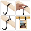 2pcs Over Door Hook, Adjustable Cubicle Hooks Durable Iron Compartment
