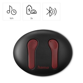 Hama Spirit Unchained, Bluetooth Headphones, True Wireless Earbuds, ENC, FC, r