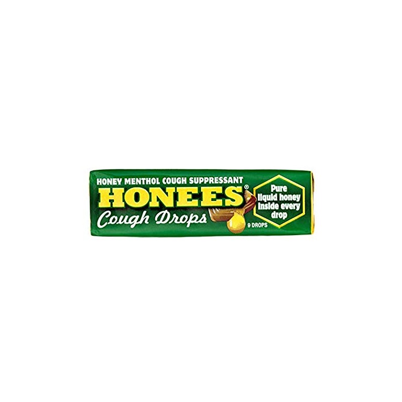 Honees Filled Menthol Cough Drops, Honey, Menthol & Eucalyptus Cough