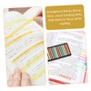 Operitacx 6 Fluorescent Sticky Notes Sentence Highlight Sticker Transparent Tape