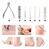 Manicure and Pedicure Kits, 19 Pieces Stainless Steel Nail Clippers