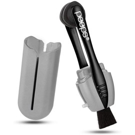 CarbonKlean Peeps Eyeglass Lens Cleaner - Efficient and Durable Carbon Microfiber Technology - Exclusively Used by NASA - 500 Uses (Electroplated Silver)