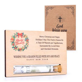 Christolab Unique Wooden Christmas Ornaments for Money Gifts - DIY Money Holders for Christmas Tree Decorations