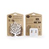 Qualy QL10335-WH Coral Shaped Sponge Holder - White - 8.25