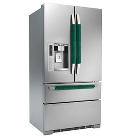 Daixers 3PCS Refrigerator Door Handle Covers Kitchen Decor Keep Appliance Clean Anti-Static Stains for Fridge Dishwashers Velvet (Green)