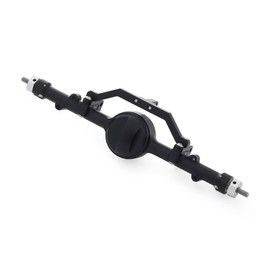 AMK CNC Aluminum Alloy Complete Rear Axle for 1/10 RC Crawler RC4WD Ge-Lande II TF2 D110 Yo-ta II Axles (Black)