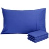 mookaitedecor 100% Cotton Pillow Cases Blue 2 Pack, 400 Thread