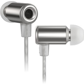 erjigo KZ LINGLONG Mini Earphone Earbuds,Micro Dynamic Driver in Ear Headphones,Open Cavity Wired Sport HiFi IEM Buds for Musicicans (Silver, Without mic)