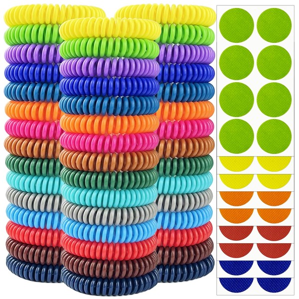 Mosquito Repellent Bracelets 45 Pack, Individually Wrapped Mosquito Repellent Bands