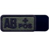 AB Type + Tactical Blood Type Embroidered Velcro Patch Olive