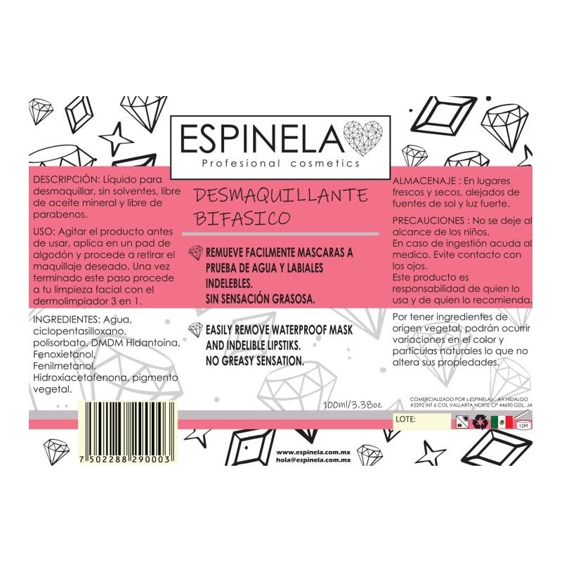 Desmaquillante Bifásico Espinela