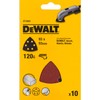 Dewalt DT3093-QZ DT3093-QZ-Hoja de lija Delta 93x93mm perforada, Grano 120
