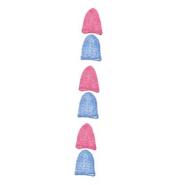 Healeved 6pcs Hair Net for Women Sleep Cap Crochet Design Soft Rayon Knit Hat Hair Wrap for Sleep Bun Support
